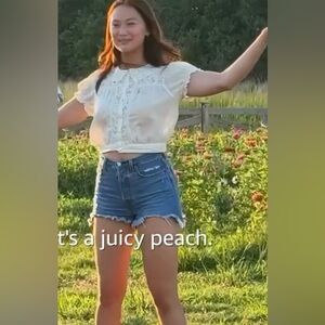 PacSun Jean Shorts: Like New* Light Blue Ripped Shorts: size 29/ US 8